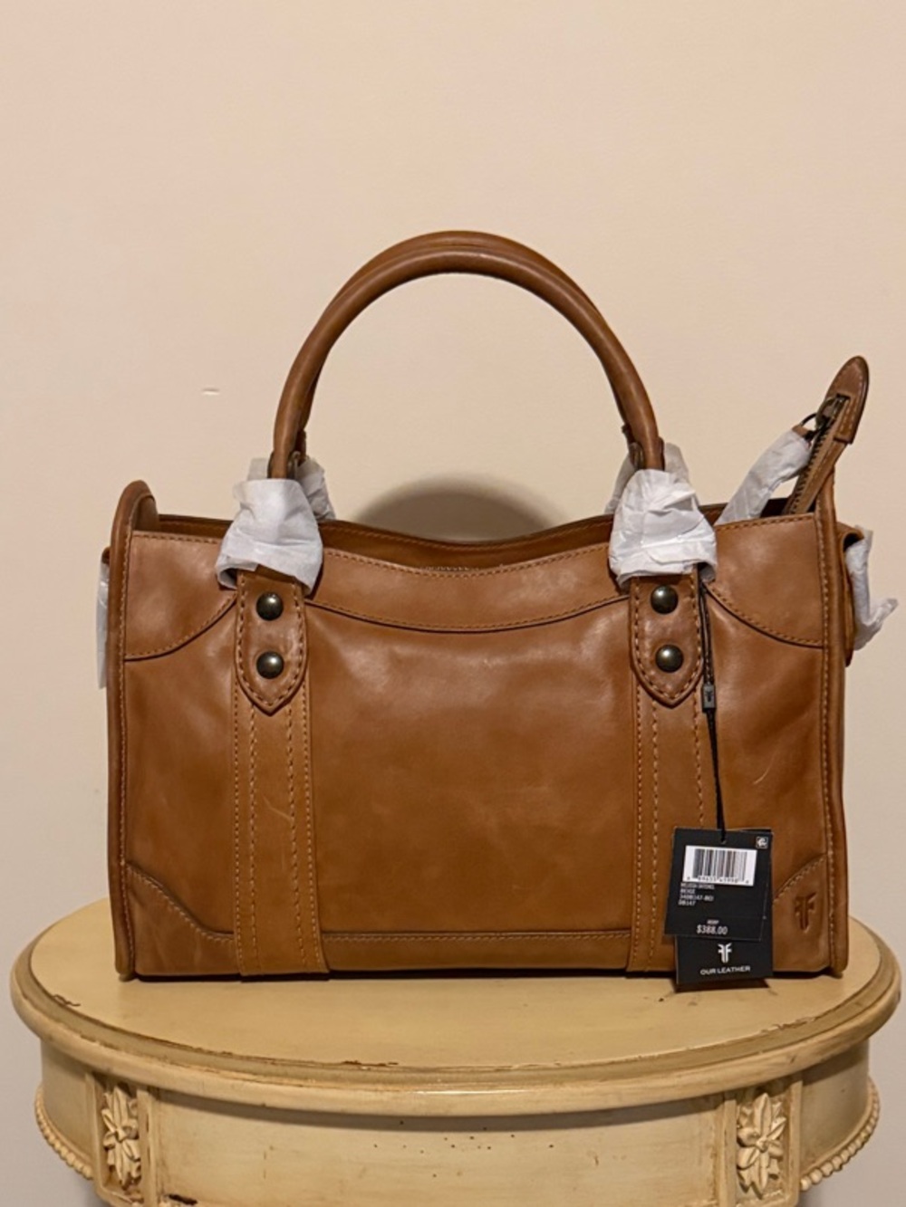 Frye Melissa Leather Satchel Handbag